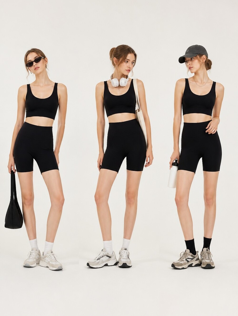 Old Navy Black Women Active Romper with Built-In Brief